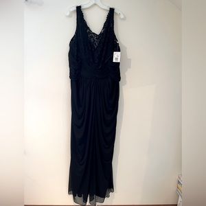 NWT DAVIDS BRIDAL BLACK GOWN